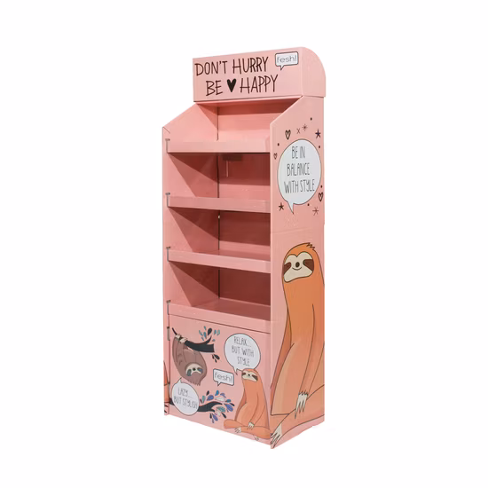 Paper Pop POS Retail Shelf Supermarkets Rack Cosmetic Cardboard Display Stand