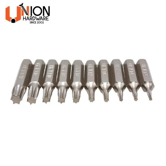 Union Power Tool Accessories CRV S2 Torx Screw Drive Bits Set T6 T7 T8 T9 T10 T15 T20 T25 T30 T40 Screwdriver Bits with Heat Treatment 
