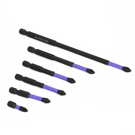 High Hardness and Strong Magnetic Screwdriver Bit Alloy Steel Impact Resistance and Non