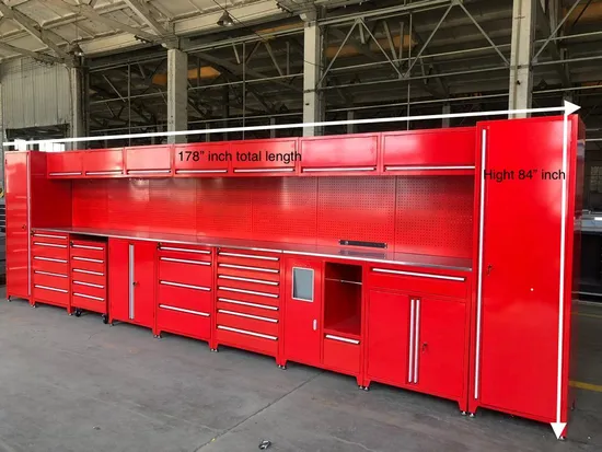 2025 Wholesale Workstation Combo Workshop Garage Cabinet Storage System 