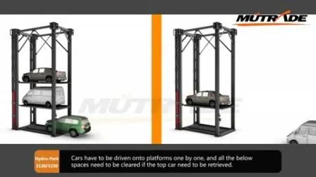 Four Post Hydraulic Car Garage Storage Parking System 