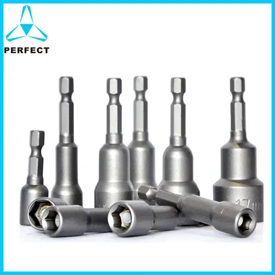 SAE Inch Size Impact Magnetic Nutter Setters Screwdriver Screw Socket Driver Bit Set for Drill or Cordless Screwdriver 