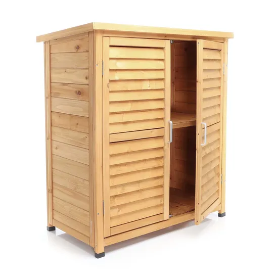 Low Garden Storage Cabinet Box with 2 Doors 870*465*916 mm 