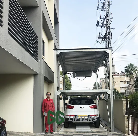 Hydraulic Pit garage storage stacker vertical parking lift underground car parking system 