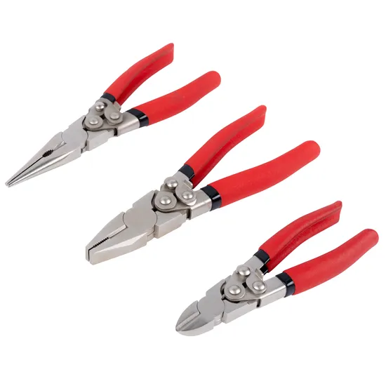 High Quality Combination Plier with Double Color Plastic Handle 8′′/7′′/6′′ Satin Finish 