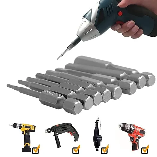 S2 Steel Magnetic Hex Head Screwdriver Bits Wrench Drill Bit 