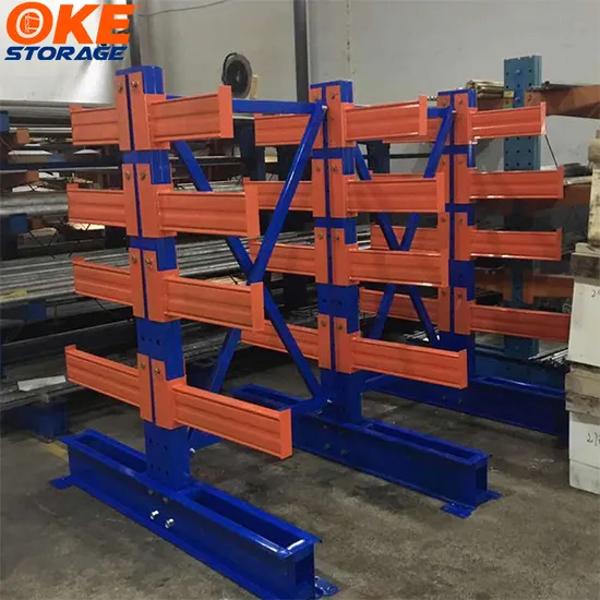 Steel Industrial Pallet Heavy Duty Shelf Garage Warehouse Storage Pipe Cantilever Rack System for Storing Fabric Roll Timber Lumber Sheet Hydraulic Hose Carpet 