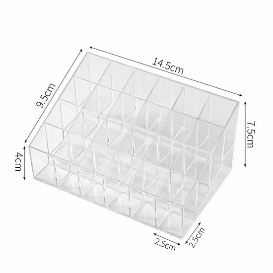 Custom Acrylic Cosmetics Makeup Box Lipstick Holder Display Stand